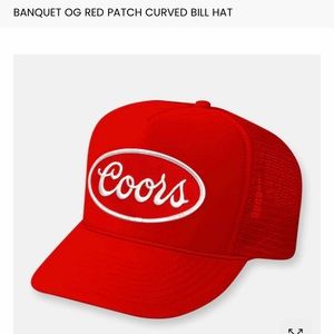 Banquet OG red patch curved bill hat